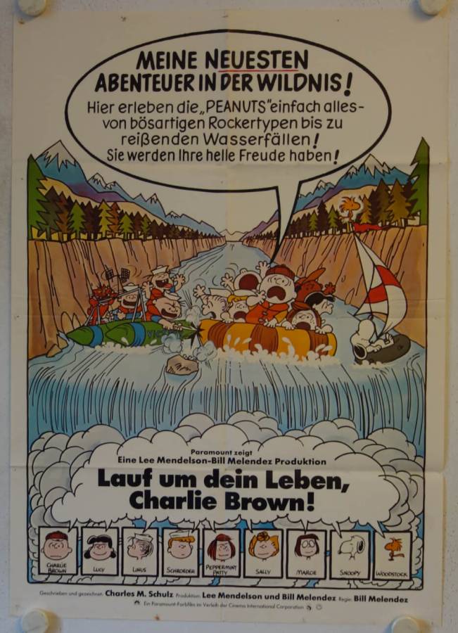 Lauf um Dein Leben, Charlie Brown! originales deutsches Filmplakat